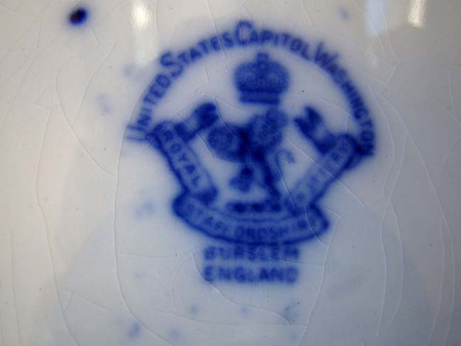 A United States Capital Building souvenir plate circa 1910 made by Royal Staffordshire — image 2